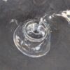 10-1632.jpg Watra Hand-Made Glass Canister with Lid Cylindrical Design Ball Finial Poland