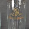 Set of 4 Budweiser Beer Pilsner Glasses 12 oz. Gold Trim Logo Clydesdale Head