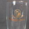 Set of 4 Budweiser Beer Pilsner Glasses 12 oz. Gold Trim Logo Clydesdale Head