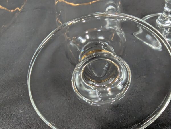Set of 4 Budweiser Beer Pilsner Glasses 12 oz. Gold Trim Logo Clydesdale Head