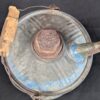 Vintage Nesco Metal Oil Can Mid-Century Blue Silver Industrial Decor Tool Col...