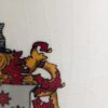10-167.jpg Vintage Mason CLAN FAMILY BEER STEIN MUG Tankard CREST COAT OF ARMS 4.5''X3''
