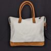 Vintage Ricardo Beverly Hills Signature Collection Tote Bag 4919 White Vinyl