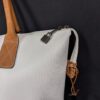 Vintage Ricardo Beverly Hills Signature Collection Tote Bag 4919 White Vinyl