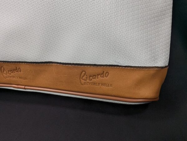 Vintage Ricardo Beverly Hills Signature Collection Tote Bag 4919 White Vinyl