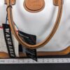 Vintage Ricardo Beverly Hills Signature Collection Tote Bag 4919 White Vinyl