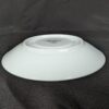 Simplicity Fine China Saucers White with Silver Rim Mid-Century Modern 6 Inch