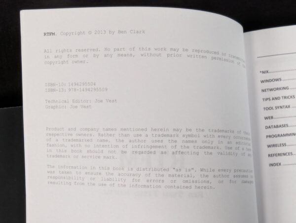 Blue Team Field Manual (BTFM) & Red Team Field Manual (RTFM) Cybersecurity Books