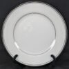 Simplicity Fine China Bread and Butter Plates White Porcelain Platinum Trim 6.25