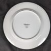 Simplicity Fine China Dinner Plates Minimalist White Silver Rim Japan 10.25 Inch