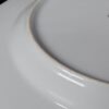 Simplicity Fine China Dinner Plates Minimalist White Silver Rim Japan 10.25 Inch