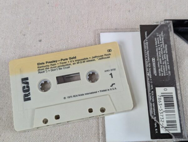 Elvis Presley Pure Gold RCA 1975 Cassette Tape