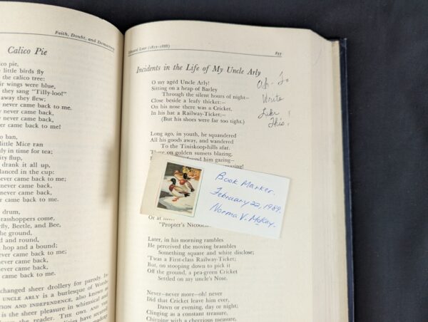 A Treasury of Great Poems by Untermeyer 1942 HC Fifth Printing Librarian Notes