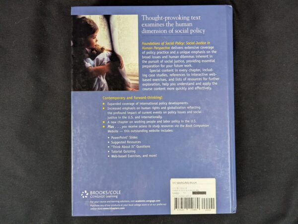 Foundations of Social Policy: Social Justice in Human Perspective Amanda Smit...