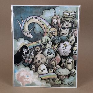 10-1967.jpg Adventure Time Character Ensemble Art Print by Patric Bates 8x10 New Condition