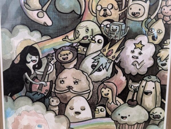 Adventure Time Character Ensemble Art Print by Patric Bates 8x10 New Condition