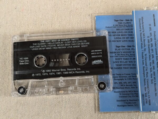 The Very Best of Conway Twitty 1989 Heartland Music Audio Cassette Tape MSC2-...