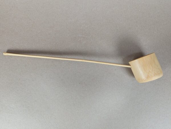 Traditional Japanese Bamboo Hishaku Tea Ladle Handcrafted Ceremonial Water Tool