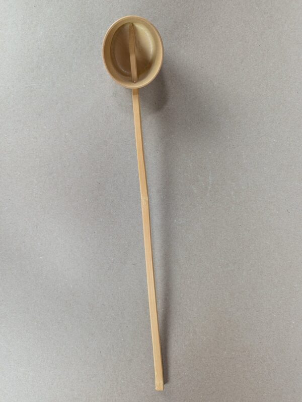 Traditional Japanese Bamboo Hishaku Tea Ladle Handcrafted Ceremonial Water Tool