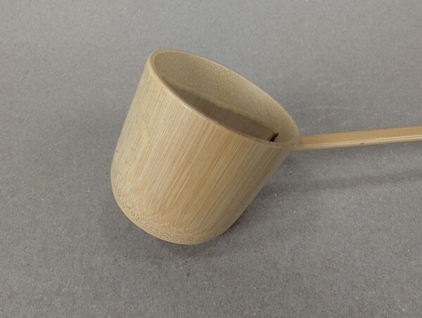 Traditional Japanese Bamboo Hishaku Tea Ladle Handcrafted Ceremonial Water Tool