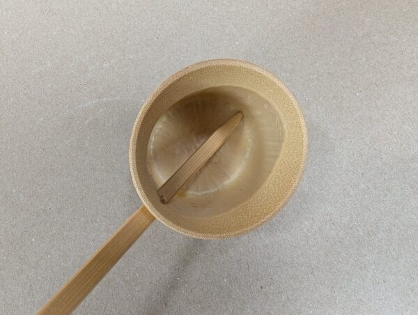 Traditional Japanese Bamboo Hishaku Tea Ladle Handcrafted Ceremonial Water Tool
