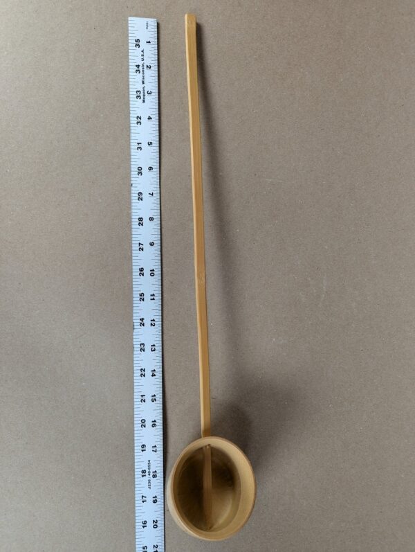 Traditional Japanese Bamboo Hishaku Tea Ladle Handcrafted Ceremonial Water Tool