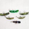 10-2087.jpg Vintage Yakima Worden Flatfish Style Lure Lot of 6 T55 T50 T25 U20 Pike Muskie