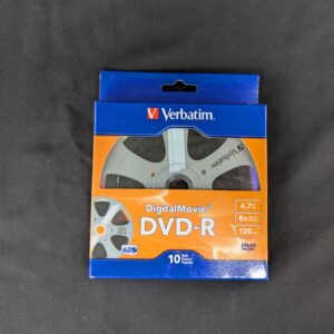 Verbatim DVD-R 4.7GB 8X DigitalMovie Surface Bulk Box Pack Of 10 Model 97946