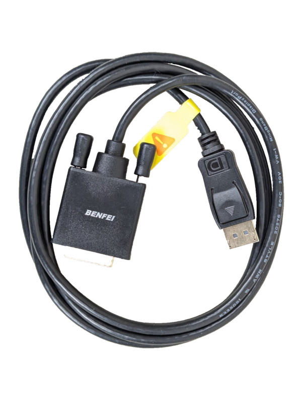 Benfei DisplayPort to DVI-D Cable 6ft Black Gold-Plated Connector NEW PACKAGING