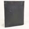 Modern Black Trifold Wallet RFID Blocking Bonded Leather PVC Interior Multi Slot