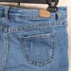 Paris Blues Distressed Denim Jeans Medium Wash 5-Pocket Frayed Hem Style JR 17