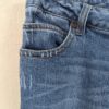 Paris Blues Distressed Denim Jeans Medium Wash 5-Pocket Frayed Hem Style JR 17