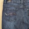10-2125.jpg Lee Slender Secret Women's Dark Wash Denim Jeans Lower Waist Embroidered Pockets
