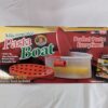 Microwave Pasta Boat Red Clear Steamer Rack Instructional Booklet New TeleBrands