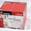 NOS Chefmate 1.5 Quart (1.4 L) Round White Slow Cooker w/ Lid &3 Heat Settings