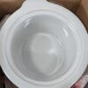 NOS Chefmate 1.5 Quart (1.4 L) Round White Slow Cooker w/ Lid &3 Heat Settings