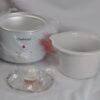 NOS Chefmate 1.5 Quart (1.4 L) Round White Slow Cooker w/ Lid &3 Heat Settings