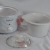 NOS Chefmate 1.5 Quart (1.4 L) Round White Slow Cooker w/ Lid &3 Heat Settings