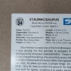 1991 DinoCardz Trading Cards #34 Staurikosaurus and #42 Estemmenosuchus Set of 2
