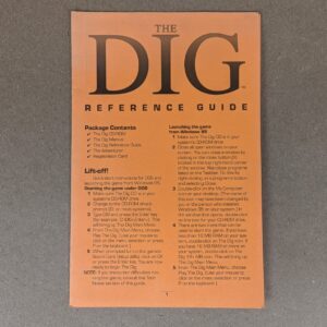 1995 LucasArts The Dig PC Game Reference Guide Manual DOS Windows 95 Vintage ...