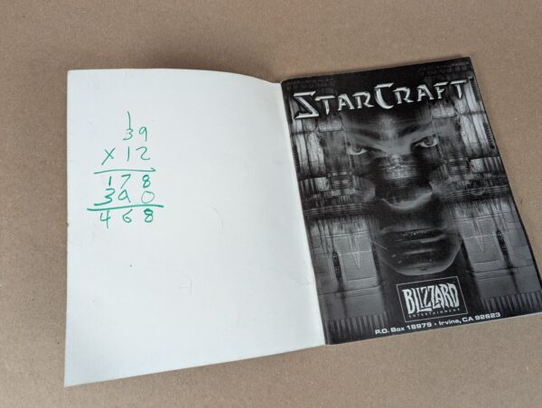 10-2334.jpg 1998 Blizzard Entertainment StarCraft PC Game Instruction Manual Vintage Gaming