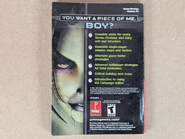 Prima Games Official Strategy Guide StarCraft Brood War PC Expansion Set 1998...