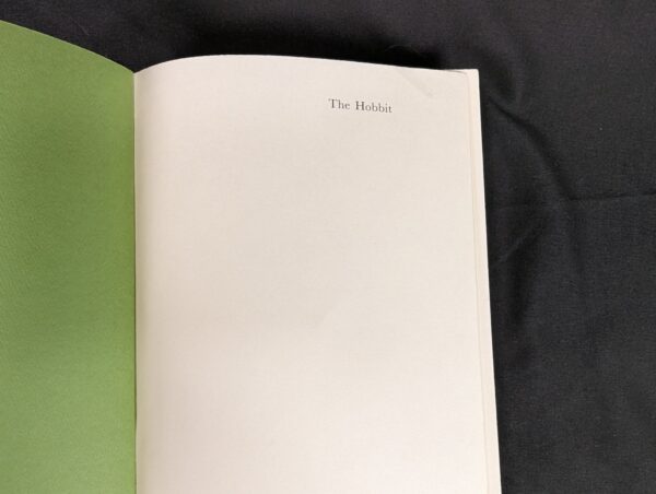 The Hobbit by J.R.R. Tolkien 1966 Houghton Mifflin Hardcover with Green Slipcase