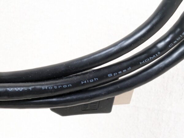 Hotron High-Speed HDMI Cables Type-A 5ft Black Lot of 5 Open Box FREE SHIPPING