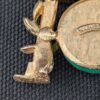 Marvella Japanese Pagoda Jade Gold Tone Brooch Costume Jewelry Unsigned Faux