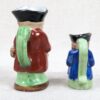 Occupied Japan Toby Jugs Set 2 Miniature Vintage Hand-Painted Ceramic Creamers