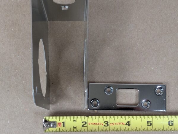 10-2491.jpg NEW Prime Line Lock & Door Reinforcement Plate Stainless Steel 1 3/4" Thick Door