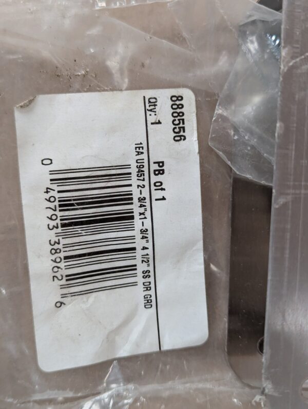 10-2494.jpg NEW Prime Line Lock & Door Reinforcement Plate Stainless Steel 1 3/4" Thick Door