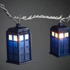 Doctor Who TARDIS Novelty String Lights 9ft Rabbit Tanaka Officially Licensed...