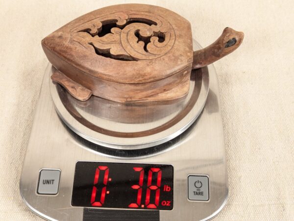 Hand-Carved Wooden Turtle Box Hinged Pierced Lid Trinket Holder Mid-Century S...